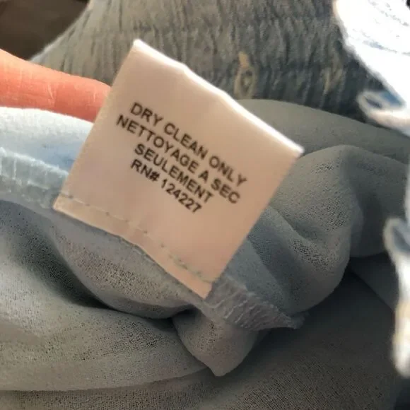 NWT MISA Los Angeles Marion Chambray Blue Tiered Ruffle Mini Skirt - Picture 10 of 10